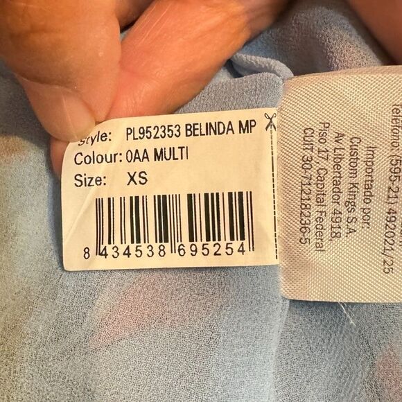 Pepe Jeans London Women's XS Maxi dress BELINDA PL952107 0AA MULTI Blue - Picture 13 of 13